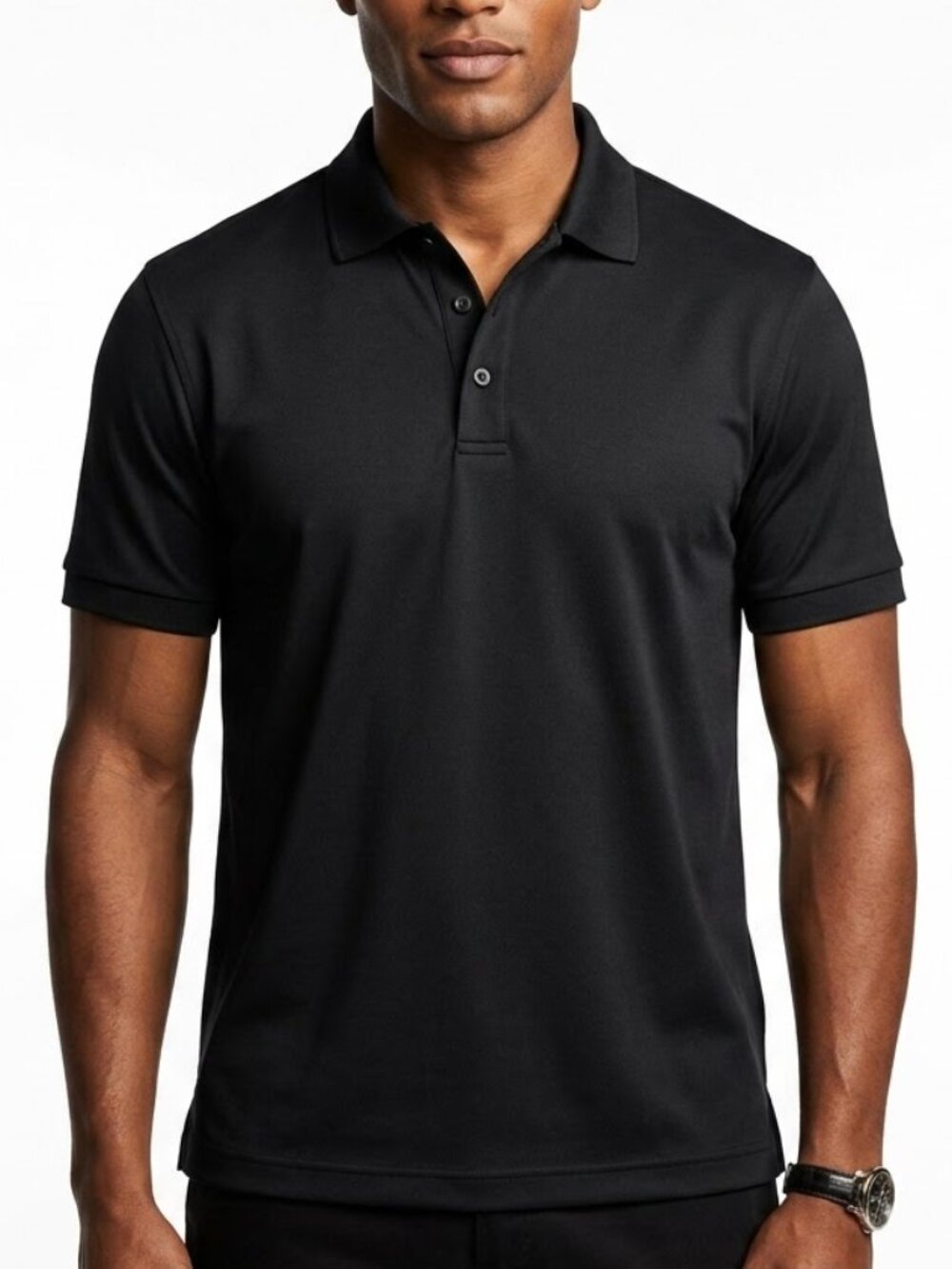 Champion C9 Tech Core Duo Dry Black Performance Polo L